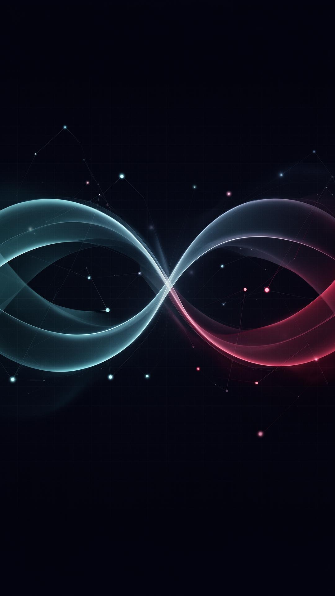 Abstract visual of two flowing forms meeting — a metaphor for partnership and dialogue