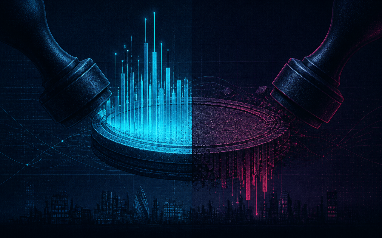 Editorial illustration for: Two markets are writing the 2027 stamp