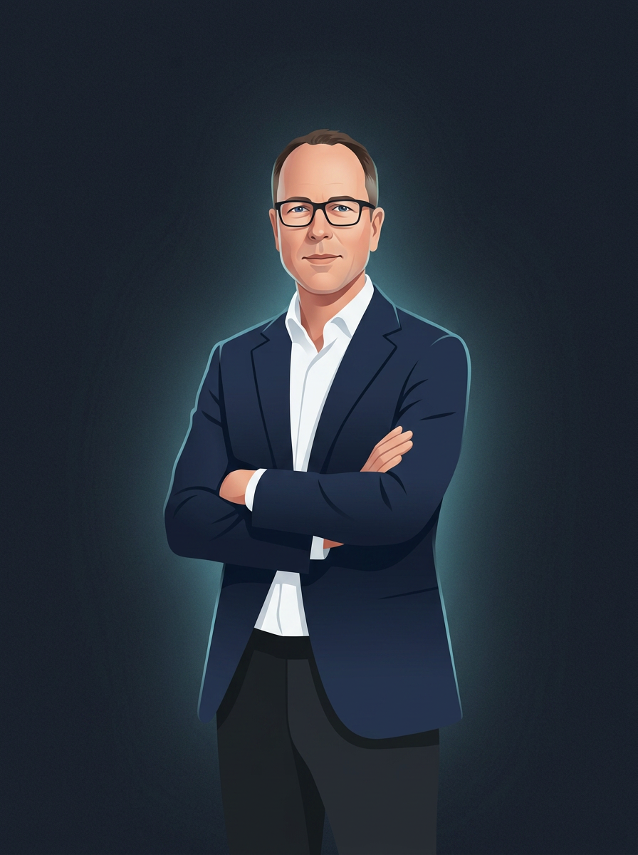 Stylised full-body avatar of Nick Ross, co-founder of opmodal