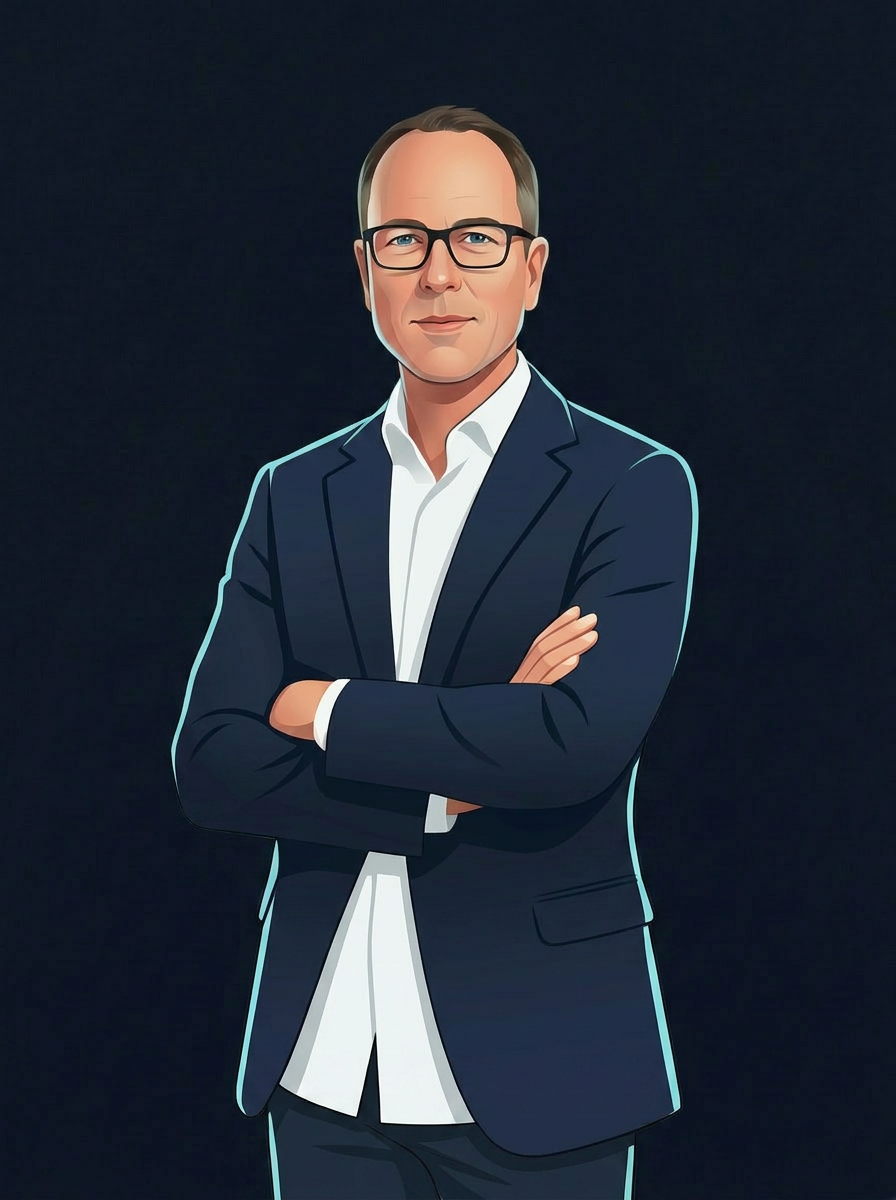 Stylised full-body avatar of Nick Ross, co-founder of opmodal